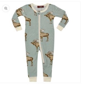 MILKBARN
Blue Moose Bamboo Zipper Pajama 3-6 M
